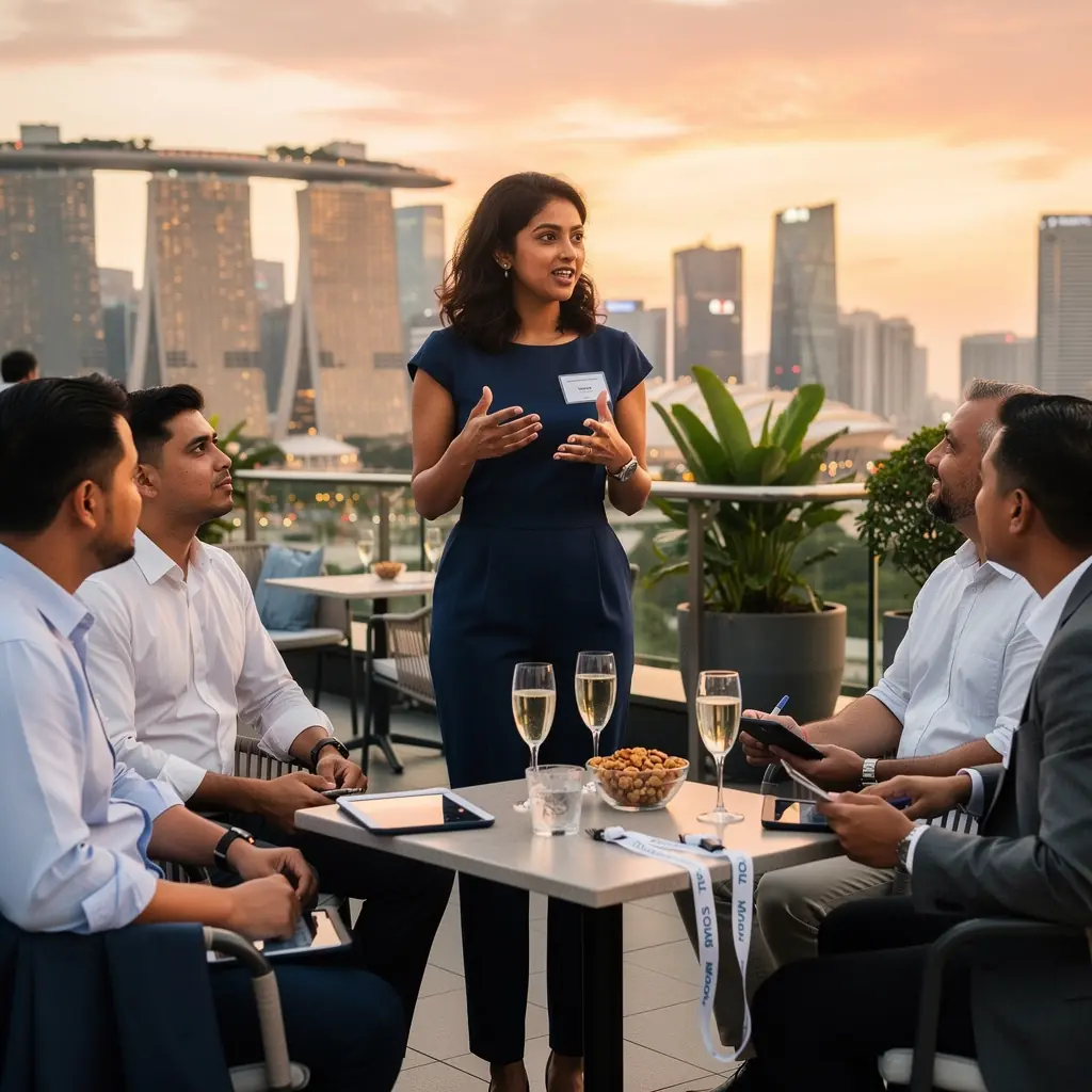 Professional business solutions illustration